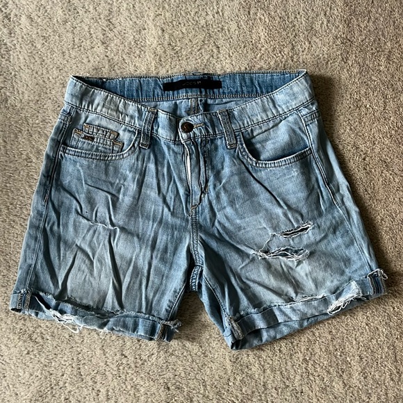 Distressed Jean Shorts - Picture 1 of 3